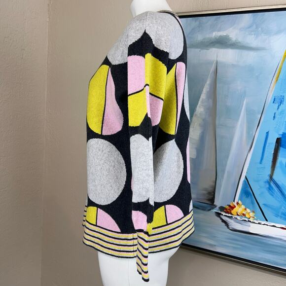 Zaket & Plover Sweater "Magic Dot" in the dark gray combo XS Oversixed - Picture 2 of 7